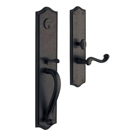 Baldwin Double Cylinder Handlesets Distressed Oil Rubbed Bronze 6963.402.RDBL